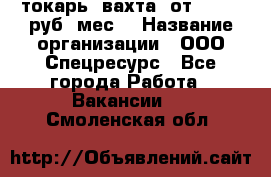 токарь. вахта. от 50 000 руб./мес. › Название организации ­ ООО Спецресурс - Все города Работа » Вакансии   . Смоленская обл.